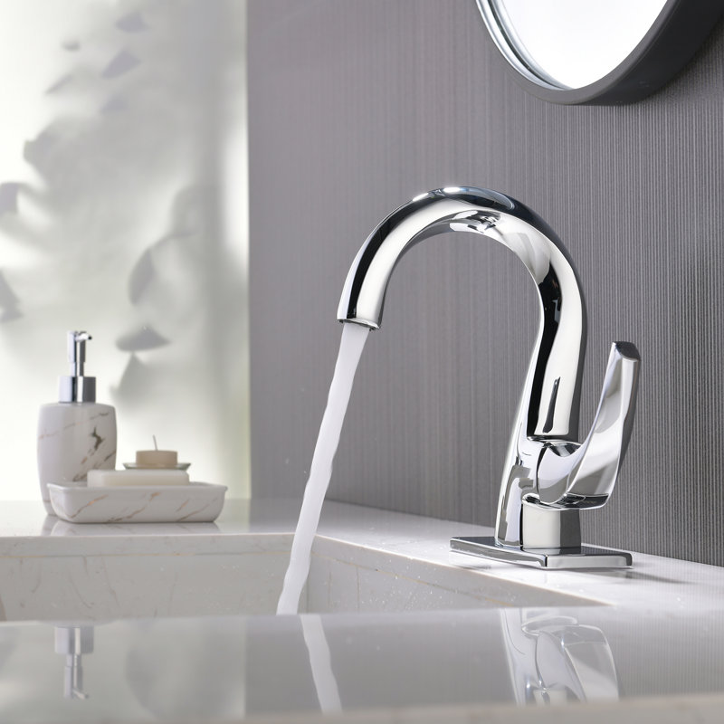 Single-handle Bathroom Faucet with Drain Assembly, Chrome