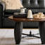 Table basse vintage en bois massif de style français-108572154