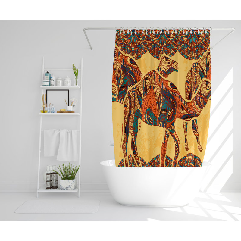 Stak Polyester Shower Curtain Set, 168cm H x 168cm W