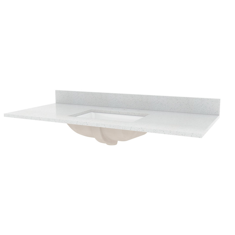49'' Composite Single Bathroom Vanity Top with Sink