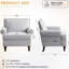 Chaise d'appoint moderne Mid Century
