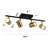 4-Light Adjustable Track Lighting Fixture, GU10 Base (Bulbs Not Included)