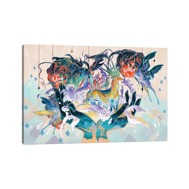 Porcelain Pillows II by Sija Hong - Painting on Canvas, Wrapped Canvas, 101.6 cm H x 66.04 cm W x 1.91 cm D
