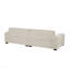 Canapé Mid-Century moderne rembourré beige