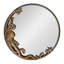 Miroir mural bronze pieuvre - 20 pouces de diamètre décoratif pour la décoration nautique et côtière, point focal unique pour le salon ou la salle de bain.