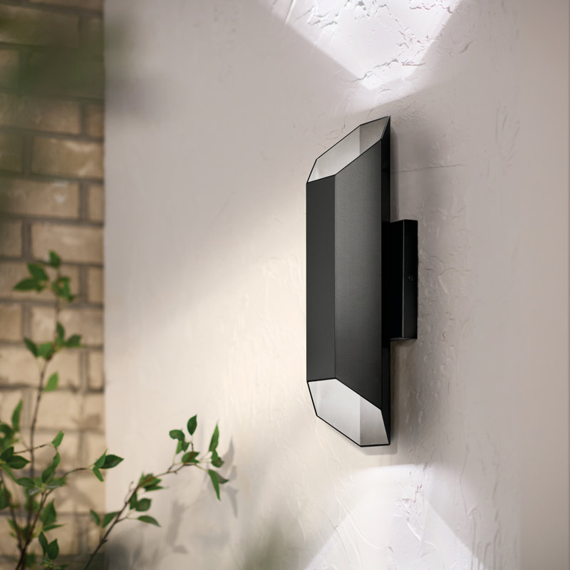 Applique murale d'extérieur 12 po à DEL 1 lumière conforme Dark Sky