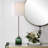 Vesel Green Glass Buffet Lamp