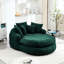 Canapé surdimensionné ovale rembourré à billes, canapé paresseux avec 3 grands coussins et 2 petits coussins, dossier enveloppant pour adultes, canapé à billes en chenille-282140263