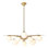 Lustre suspendu en laiton clair Venezia