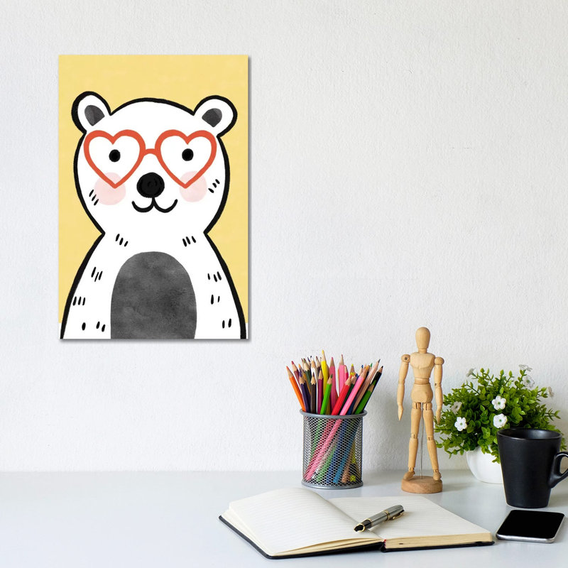 Baby Colourful Glasses IV by Natalie Miles - Wrapped Canvas Print, 20.32 cm H x 30.48 cm W