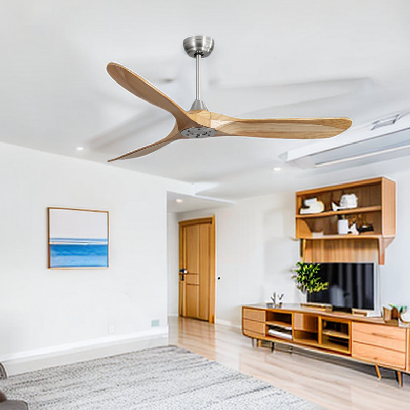 Maclyn Ceiling Fan with Light Kit, Light Brown