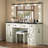 Cioeta 43" Farmhouse Makeup Vanity with Hollywood 3 colors Adjustable Mirror&Built-in Outlets-234288468