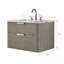 Ensemble de meuble-lavabo simple 30 po avec dessus en pierre reconstituée Liljan-1238032353