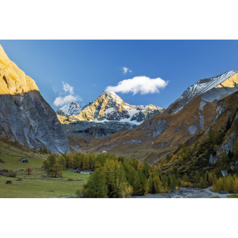 Grossglockner Alpenglow - Wrapped Canvas Print, 81cm H x 122cm W x 3.8cm D