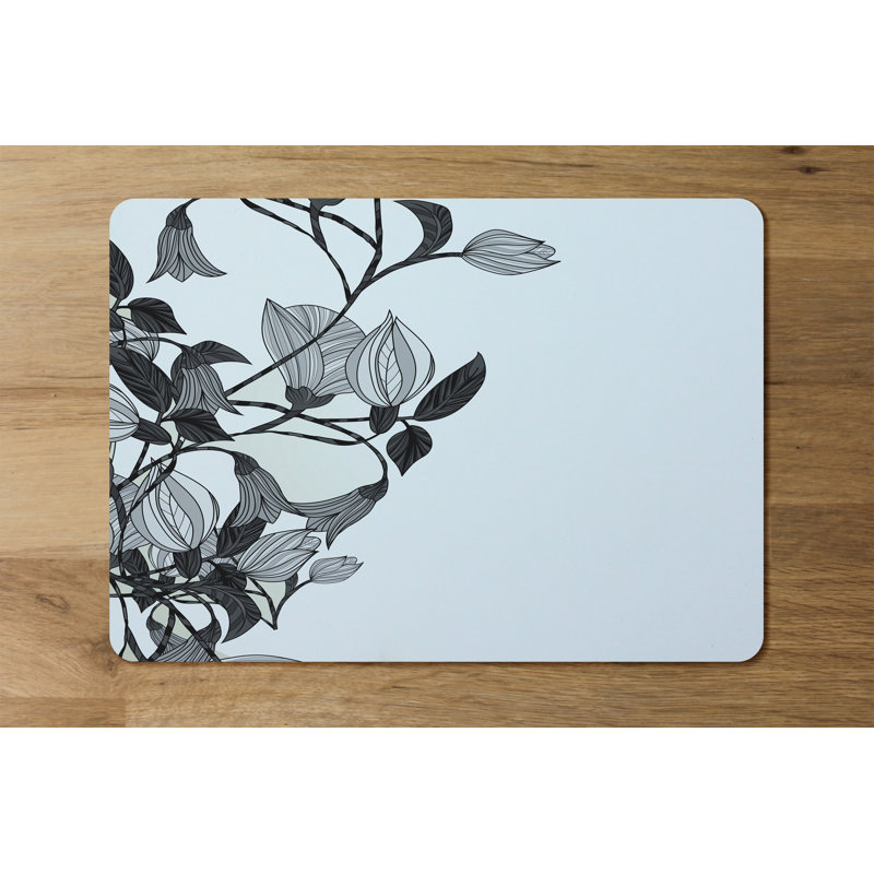 Eakins Wood, Polyester Floral Rectangle Placemat