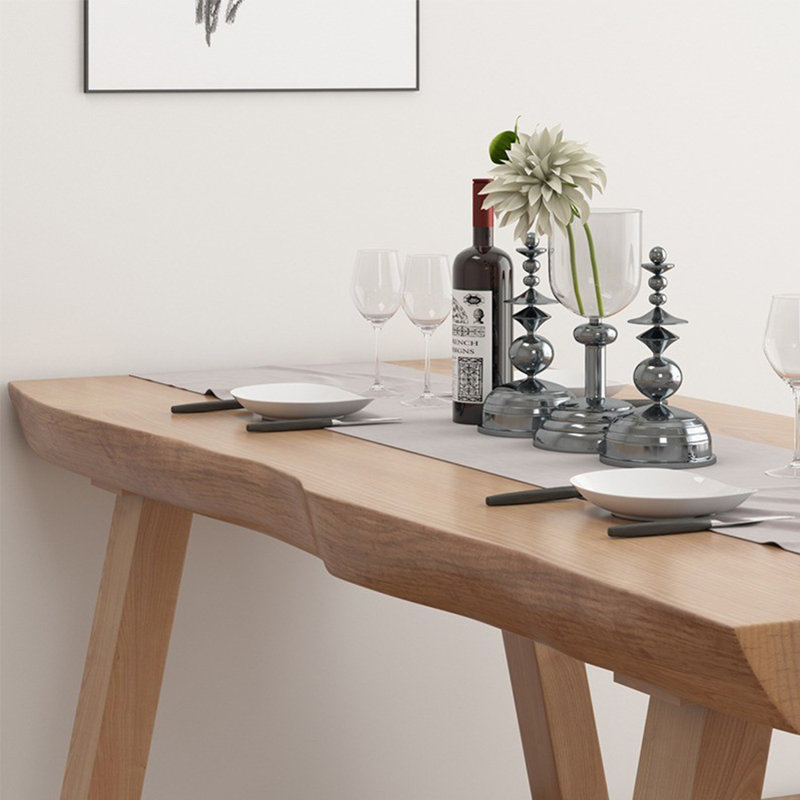 Ensemble de table de salon en bois massif de style chinois, H 29,5 po x L 86,6 po x l 31,4 po