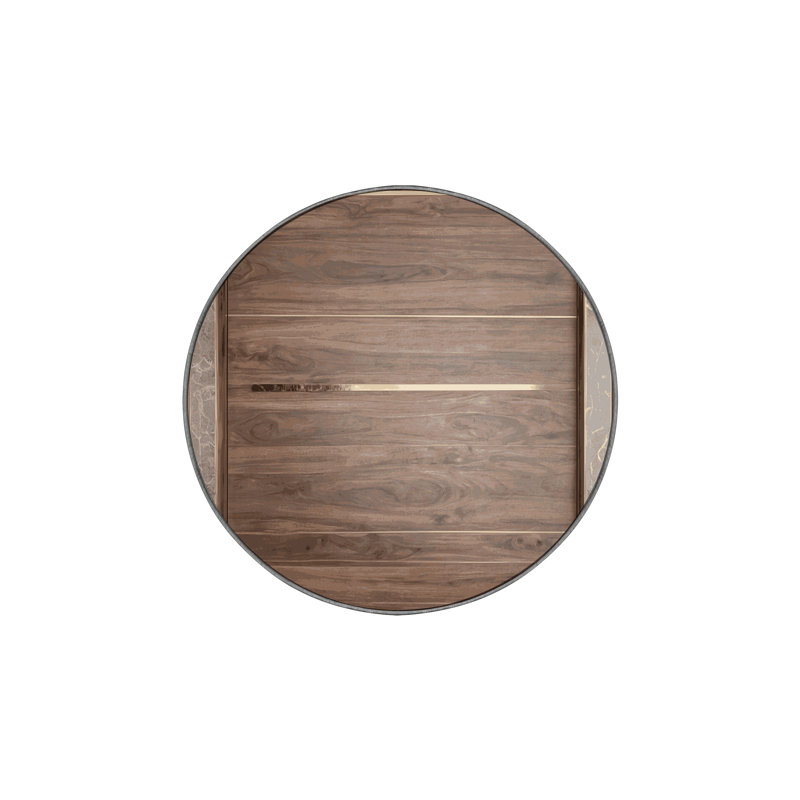 Machine Washable Gray Area Rug, Round 5'