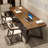 Walnut Rectangular Solid Wood desk-109518908