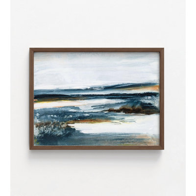 «Alcide Ocean Blues II» par Lila Bramma, impression abstraite océan, abstrait bleu foncé, impression paysage bleu marine, impression d'art mer, impression abstraite mer