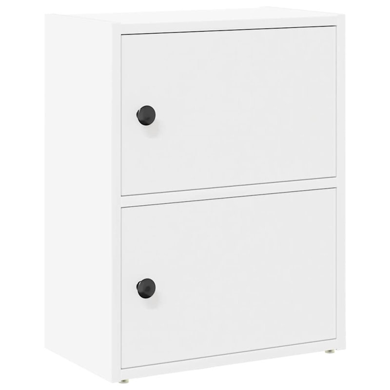 Shanetra 40cm W Bookcase, White, (2 Shelves) 52cmH x 40cmW x 24cmD