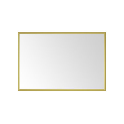 Miroir de salle de bain 72 po x 36 po à DEL avec cadre en aluminium (miroir inclus seulement)