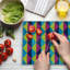 Multicolore planche à découper Ambesonne