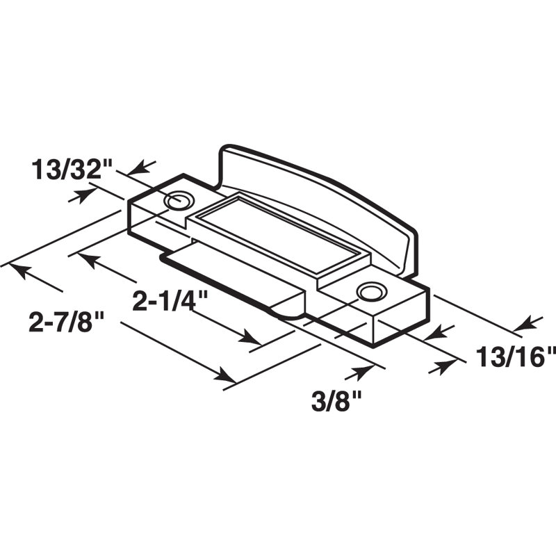 Loquet et poignée pour fenêtre coulissante moulée par pression robuste Prime-Line (paquet simple)