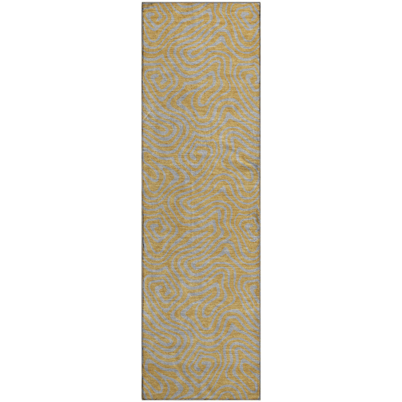 Tapis tourbillon AMF1031 lavable à la machine de qualité supérieure, Tapis de couloir 2 pi 3 po x 7 pi 6 po