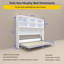 Lit escamotable horizontal avec rangement Mordern Design pour chambre à coucher ou chambre d'amis