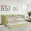 Lit de jour confortable avec couchette, port USB et adorable forme de vague-686900793
