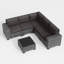 Ensemble de conversation modulaire en osier pour 5 personnes avec coussins-1361367208-1401244196