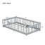 Lit simple au sol avec clôture sans porte, lit en bois d'hévéa avec barrières de sécurité-1990595762