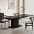 Ash Solid Wood Top Dining Table-99238440
