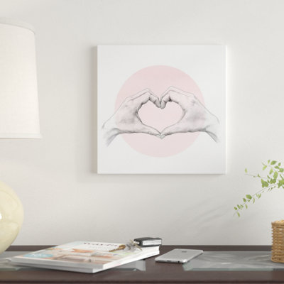 «Heart in Hands», impression sur toile