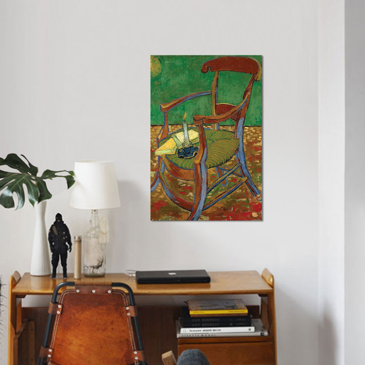 « gauguin chaise, 1888 » par vincent van gogh, reproduction sur toile, H 26 po x l 18 po x P 1,5 po
