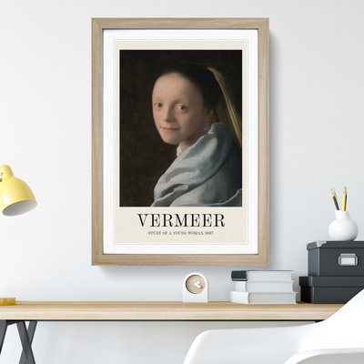 Study Of A Young Woman by Johannes Vermeer - Single Picture Frame Print