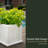 Selevae Resin Planter Box with Water Reservoir-1028672285-1028672230