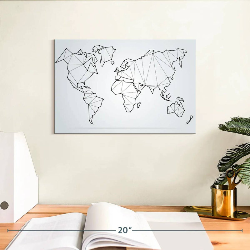 Carte du monde Aliaz, H 8 po x l 12 po