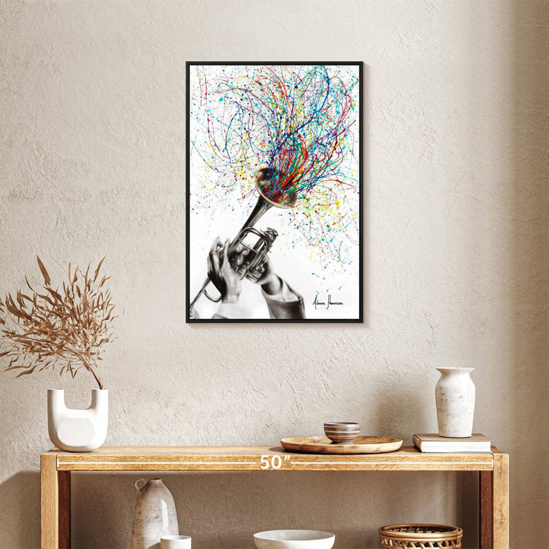 Âme du son, Cadre flottant noir, 21 po x 31 po