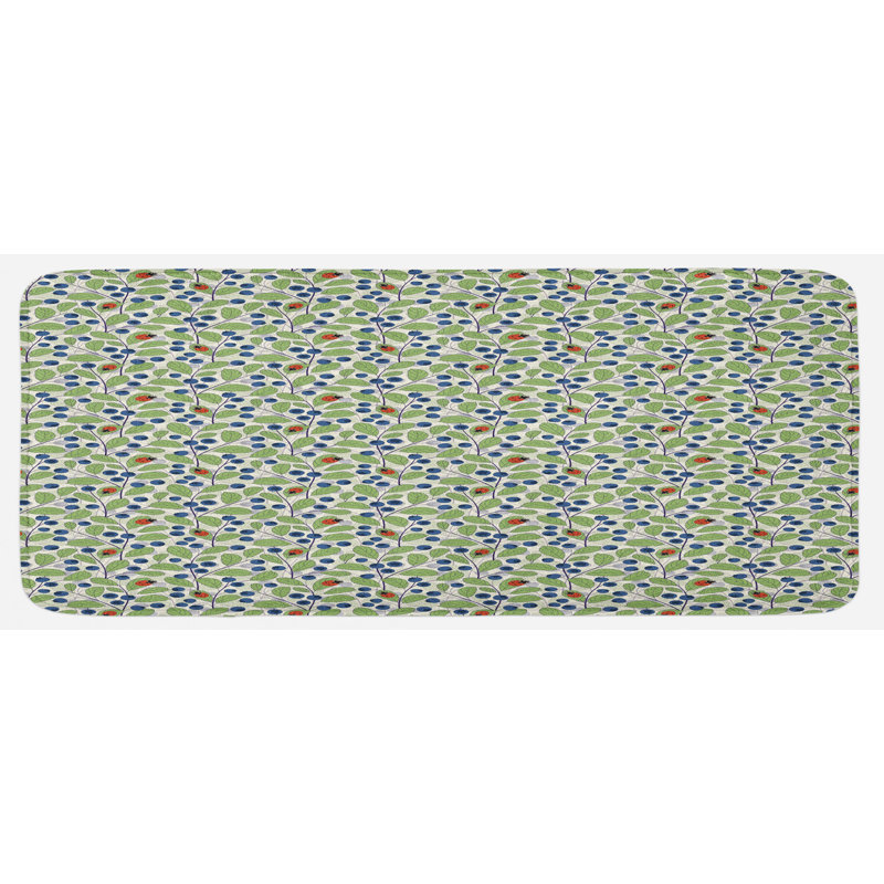 Tapis de cuisine coccinelle