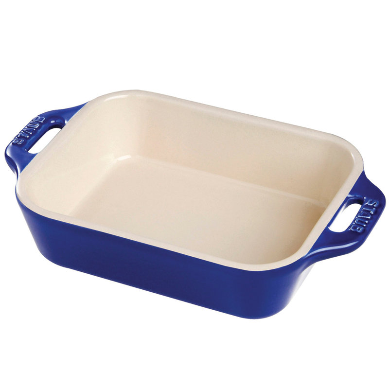 Staub Ceramic 6-inch Rectangular Baking Dish, Dark Blue