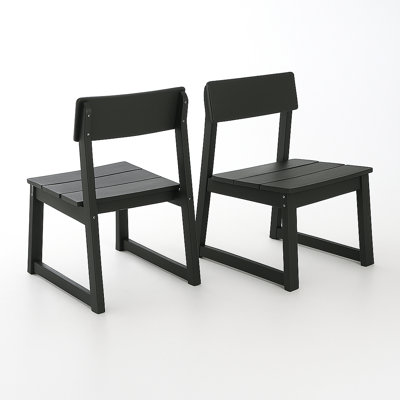 Ensemble de chaises de jardin HDPE