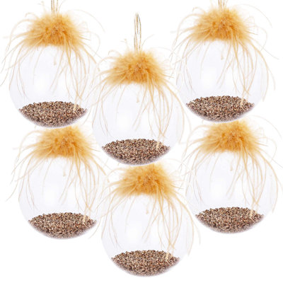 Ornements de boules de Noël D3,9 ", boules de Noël suspendues en verre, ensemble de 6