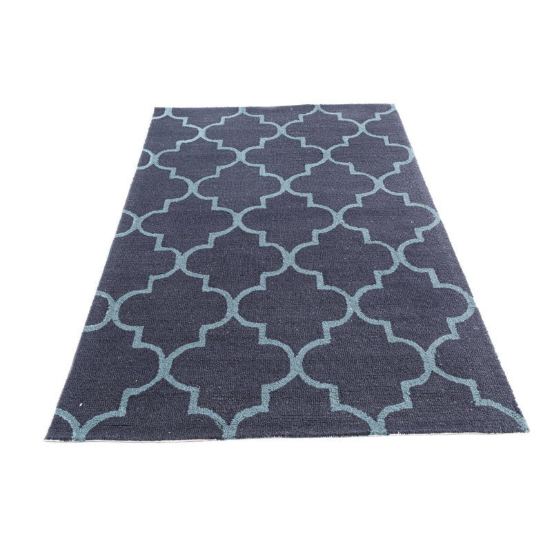 Tapis bleu marine Oharare