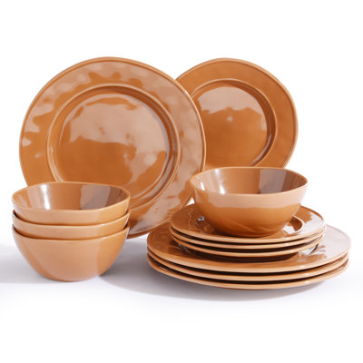  12 piece Stoneware Dinnerware Set - Service for 4