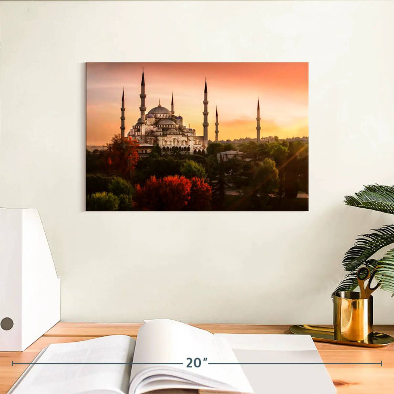 Nicci Hagia Sophia au coucher du soleil, H 8 po x l 12 po