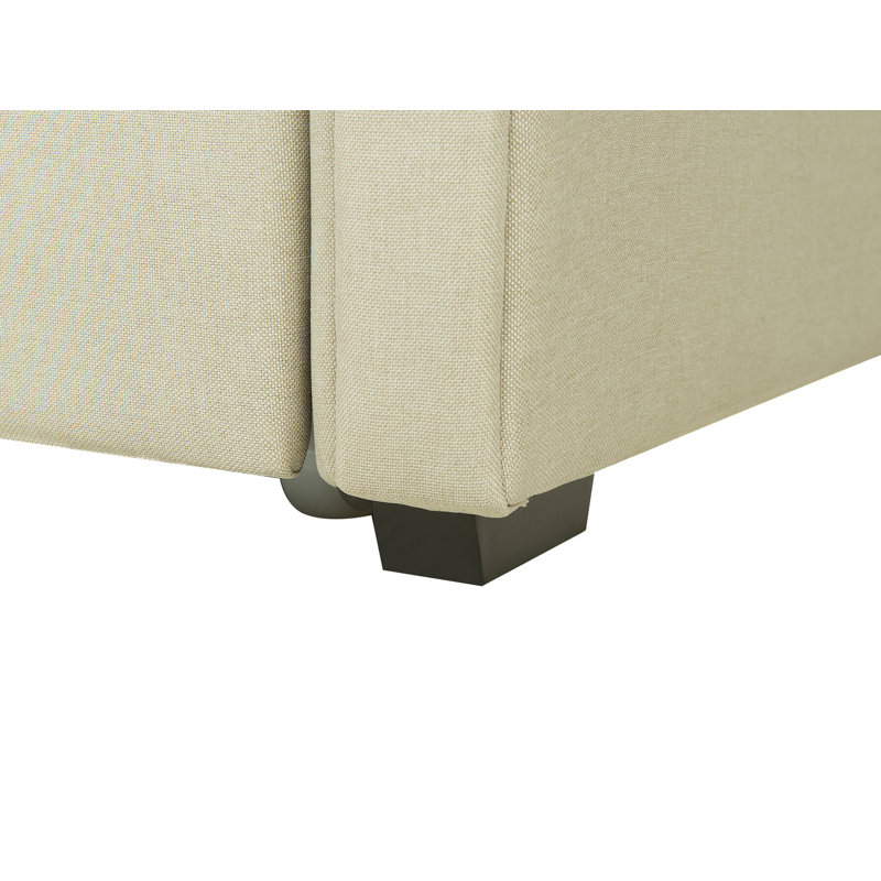Steephill Upholstered UK Small Single - DE 75 X 190 Cm Bed, Beige