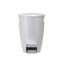 Croydex Plastic Toilet Brush and 5L Bin Set - White & Grey
