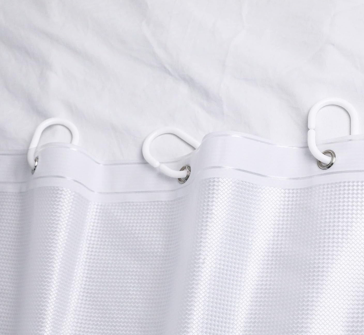 Latitude Run® Hegeman Ethylene Vinyl Acetate Checkered Shower Curtain