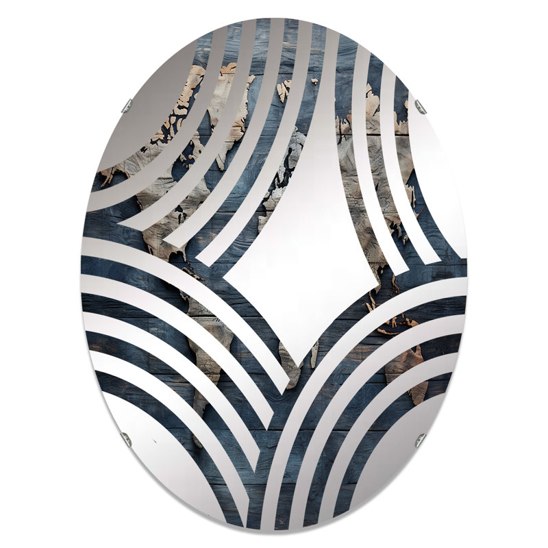 Miroir mural oval, 29,5 po x 19,6 po